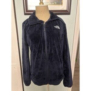 The North Face Women's Osito Fuzzy Fleece Full Zip Jacket Navy Blue Small